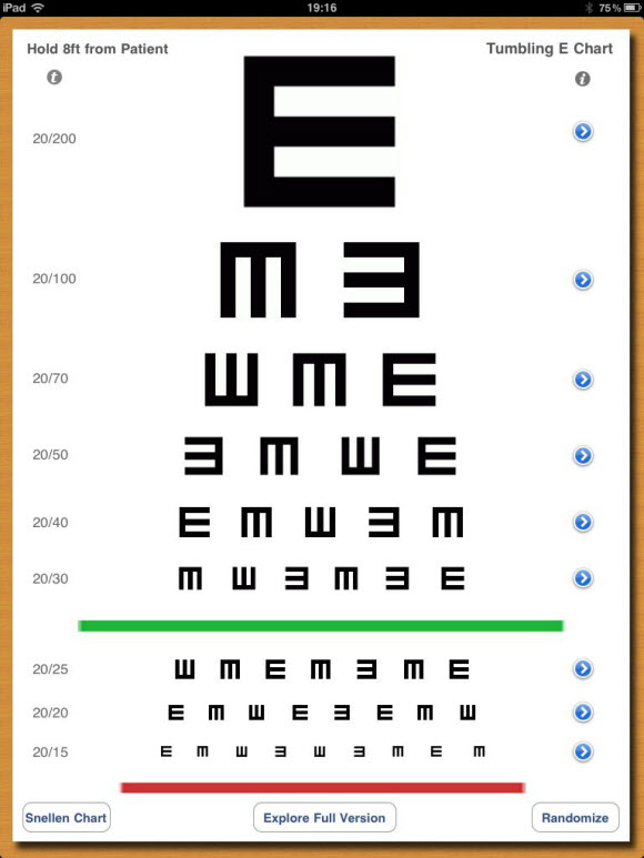 Snellen Eye Chart Pdf