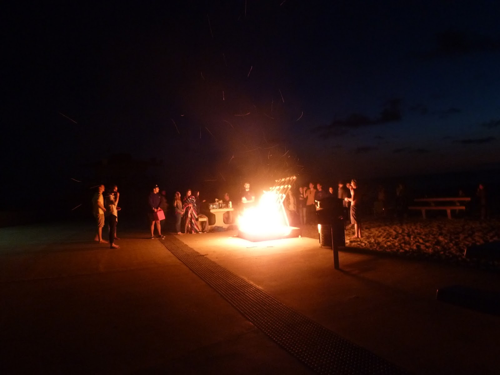 Observations Bonfire at Moonlight Beach
