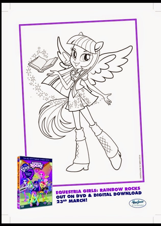 rainbow rocks my little pony coloring pages - photo #28