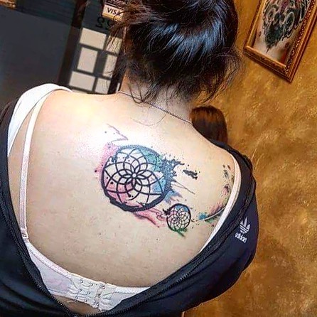 Tatuagens femininas em aquarela Tatuagens femininas em aquarela