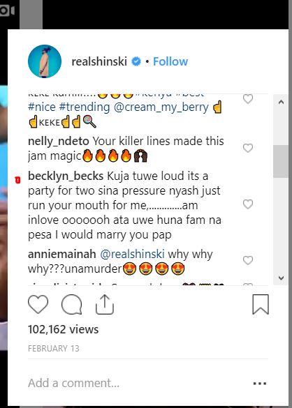 Local Woman Proposes To Nyashinski Live On Instagram