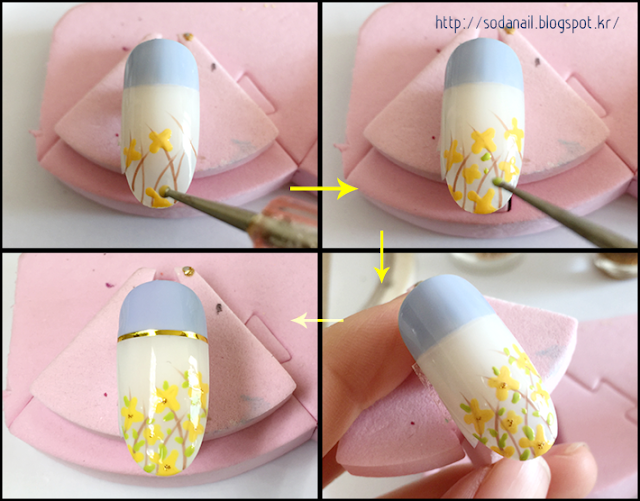 flower nail art tutorial