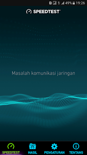 Terjadi masalah atau gangguan jaringan