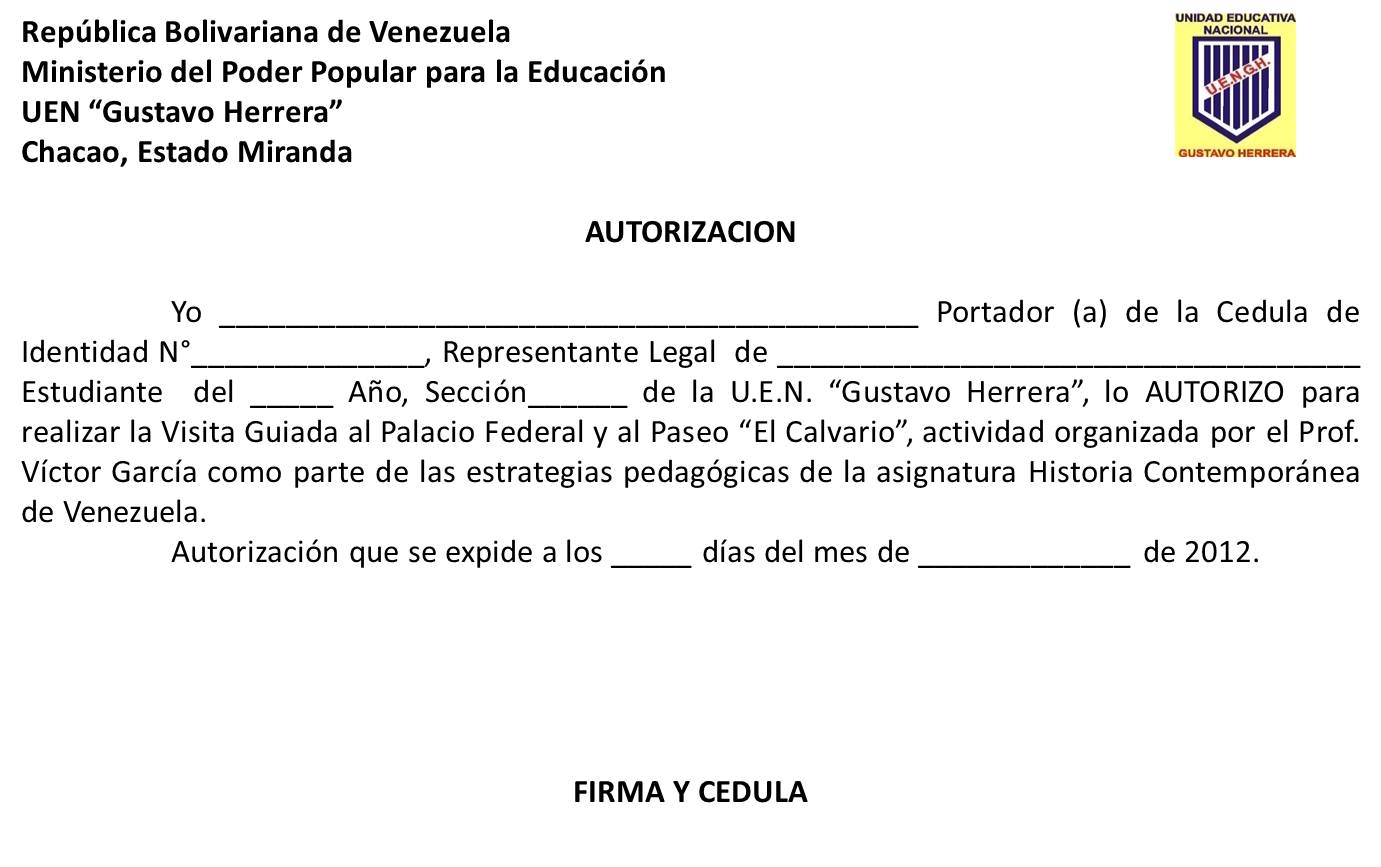 AUTORIZACIÓN VISITA GUIADA