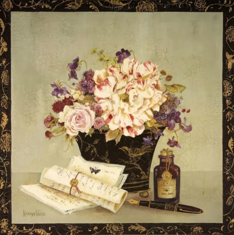Kathryn-White | British Painter | Decorative Flowers