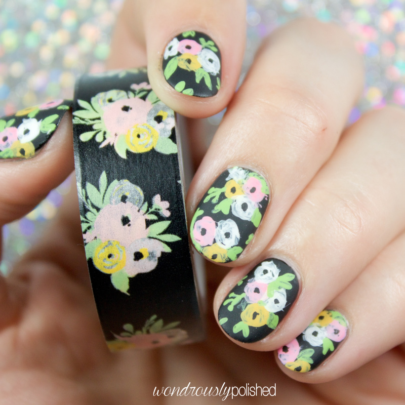 Wondrously Polished Nail Art The Planner Society Washi Series April
