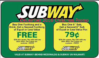 Subway coupons for december 2016 Subway coupons for december 2016