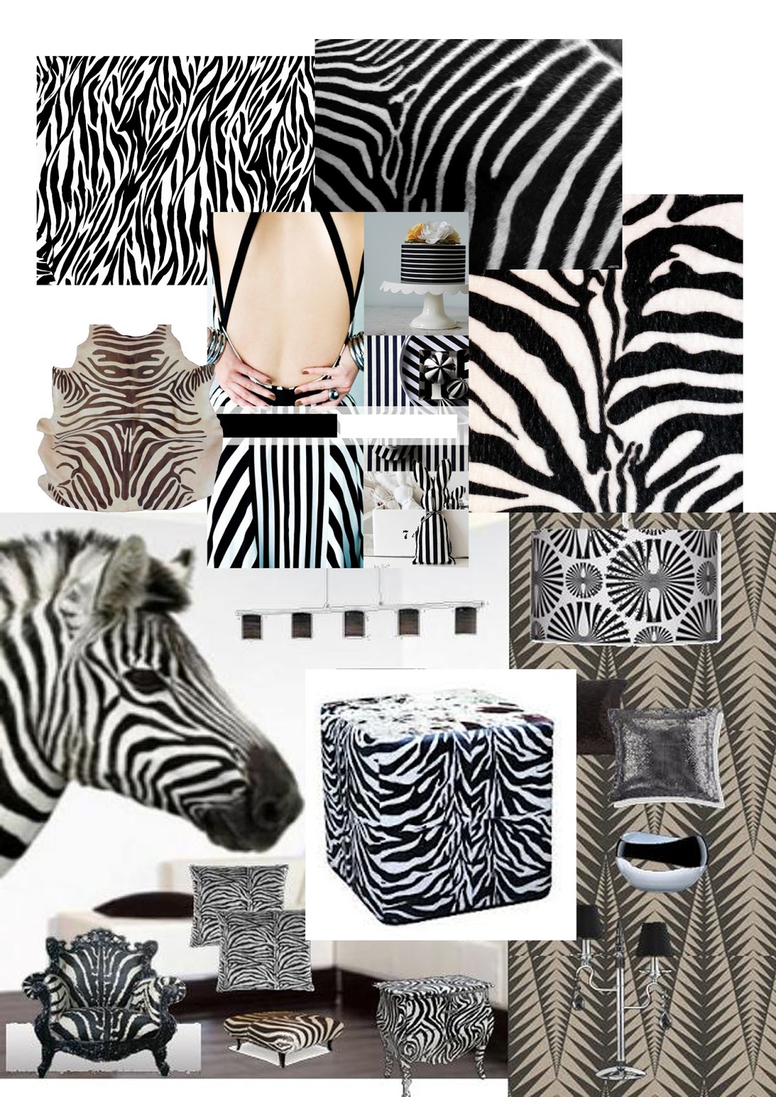 Suzanne Fraser Zebra mood board