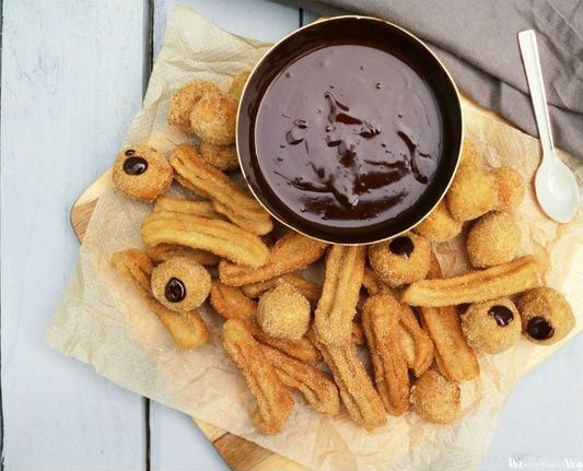 Vegan + Gluten Free Cinnamon Churros with a Chocolate Ganache Vegan + Gluten Free Cinnamon Churros with a Chocolate Ganache