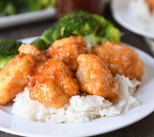 BAKED SWEET AND SOUR CHICKEN #dinnerfood #eat healthy