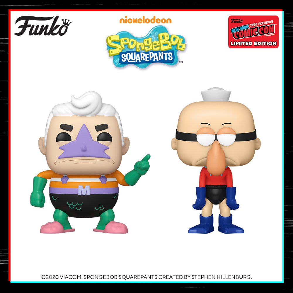 NickALive!: Funko Unveils NYCC 2020 Exclusive Mermaid Man and Barnacle