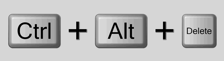 Atalho ctrl + alt + del