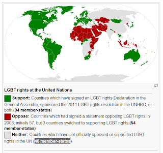 UN gay rights resolution human rights vote by nation