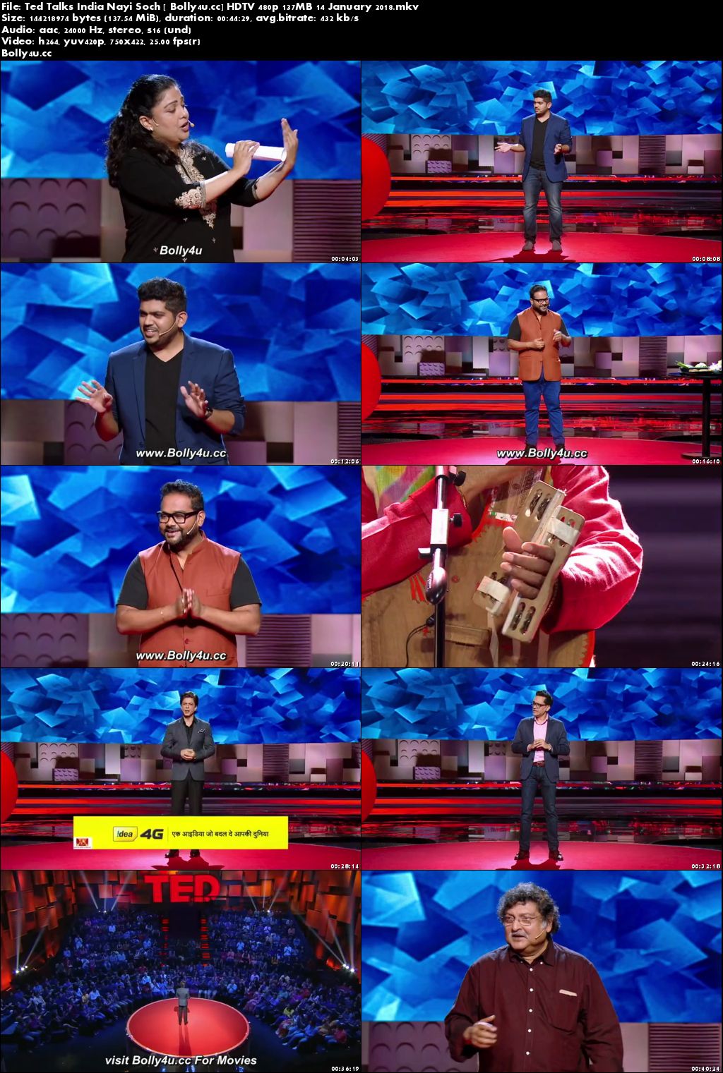 Ted Talks India HDTV 480p 130MB 14 January 2018 Download