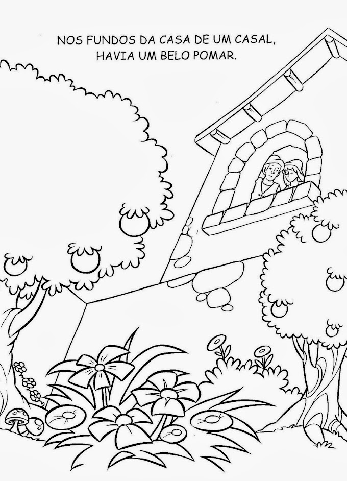 Livro de história Rapunzel para colorir, pintar, imprimir!