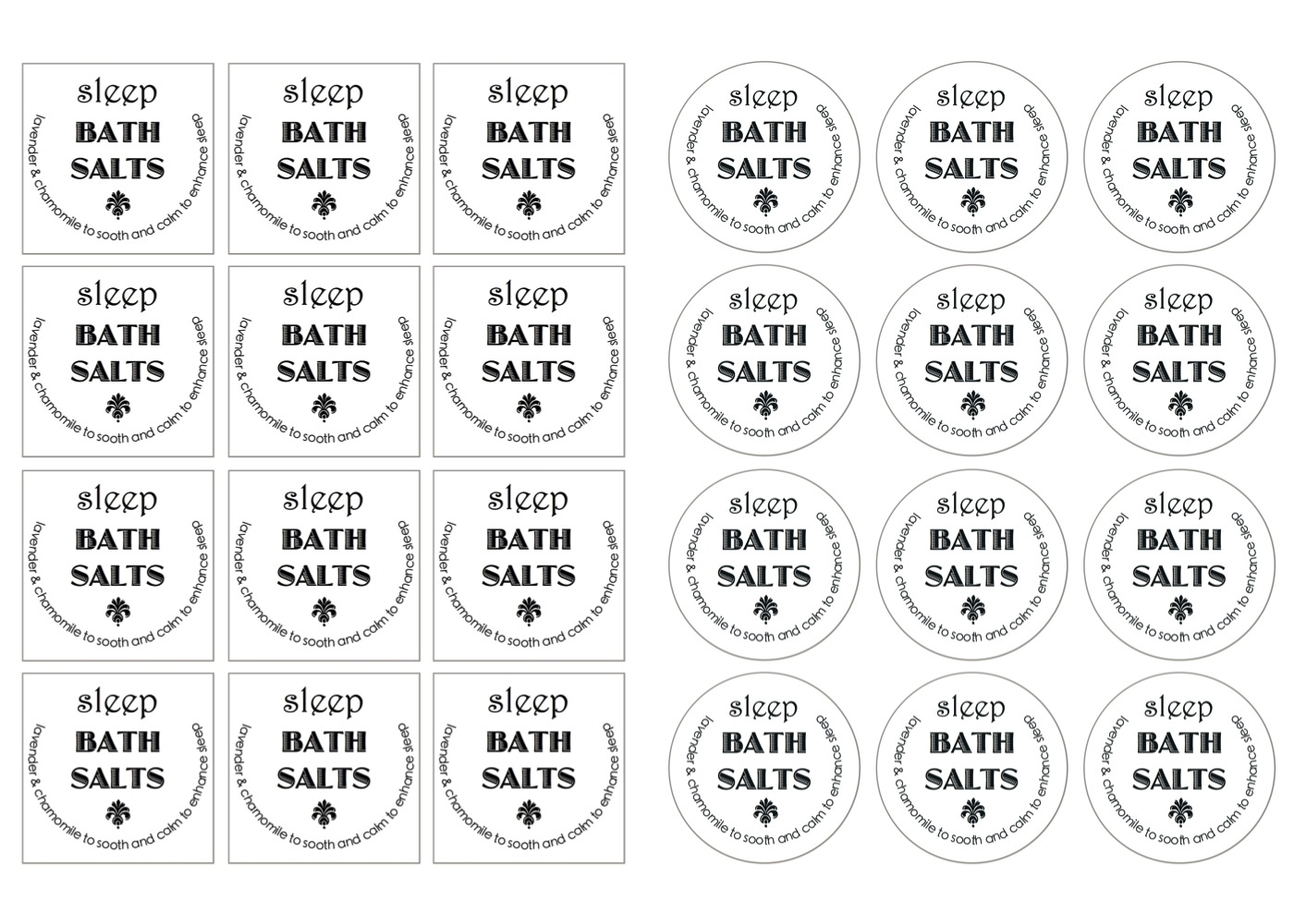Homemade Bath Salts With Free Printable Labels The Homes I Have Made