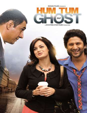 Poster Of Hum Tum Aur Ghost 2010 Hindi 550MB DVDRip 720p ESubs HEVC Watch Online Free Download downloadhub.in