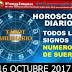HORÓSCOPO 16 OCTUBRE 2017 Y NÚMEROS DE LA SUERTE