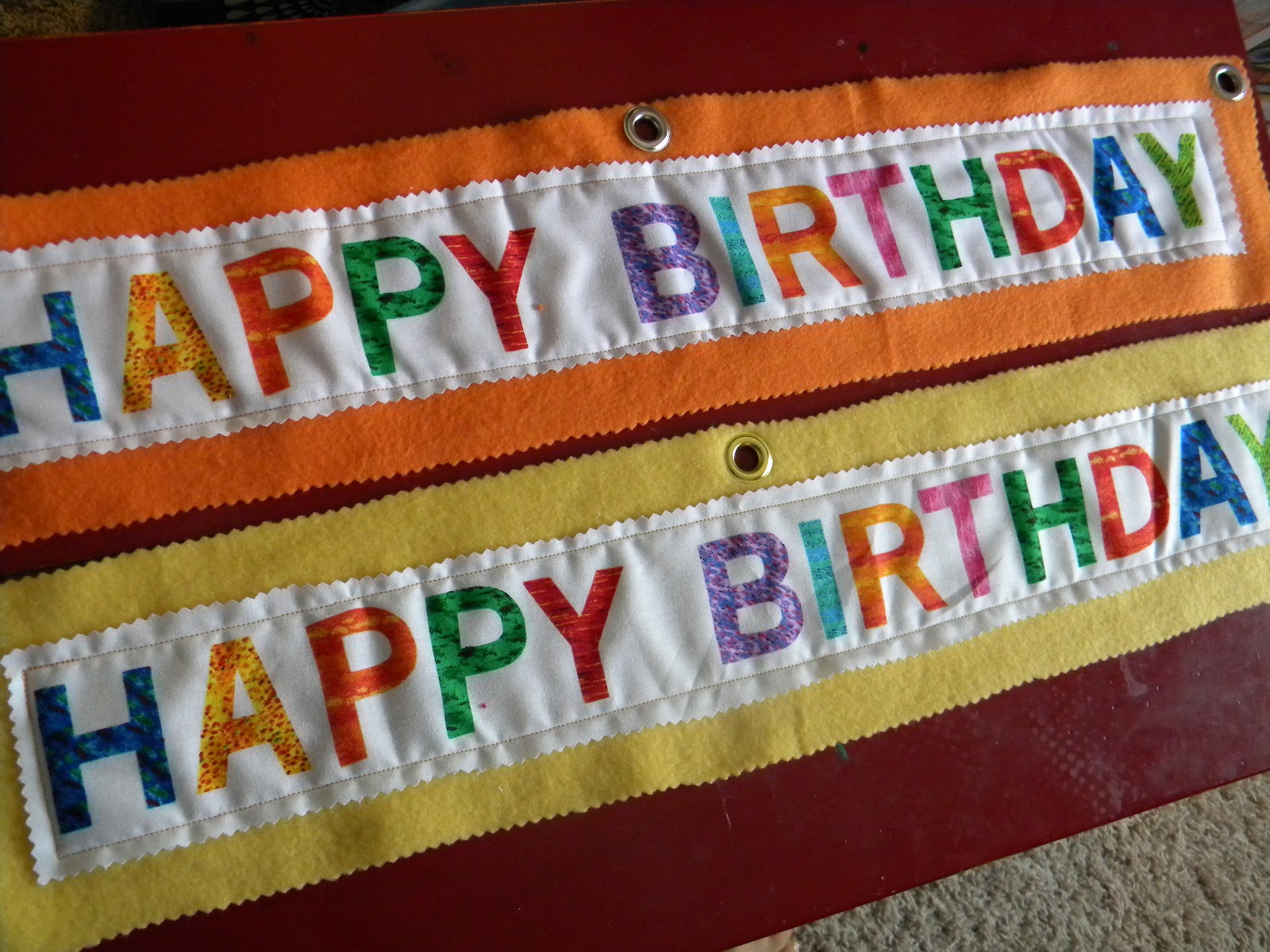 The Pretty Kitty Studio : Homemade Fabric Birthday Banner