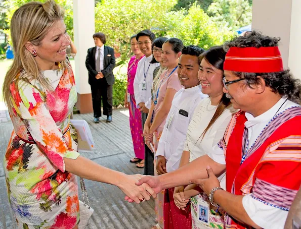 Queen Máxima of The Netherland visit Myanmar as the UN Secretary-General's Special Advocate for Inclusive Finance for Development