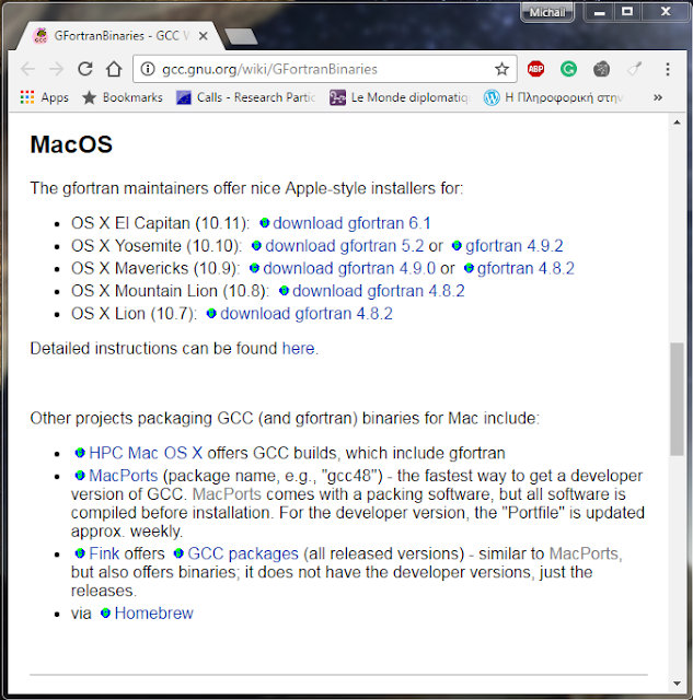 MacOS installation packges for gfortran. MacOS installation packges for gfortran.