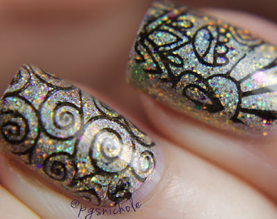 Glam Polish What A Feeling + Stamping by Bedlam Beauty