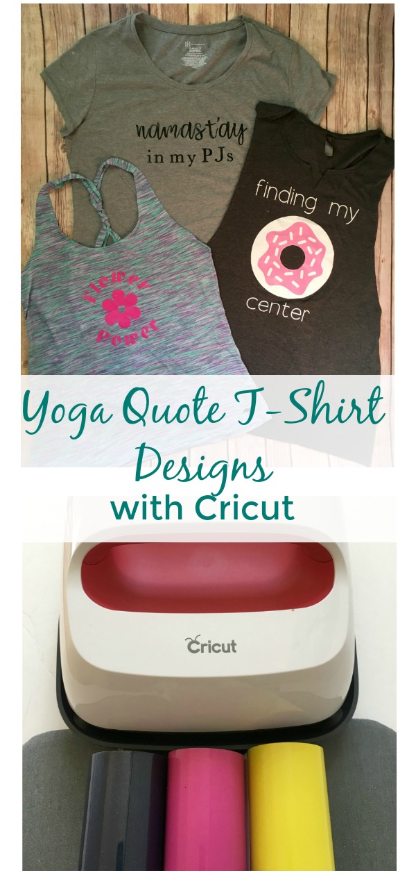 Live your best life by making a yoga themed shirt collection using my custom designs in Cricut Design Space!