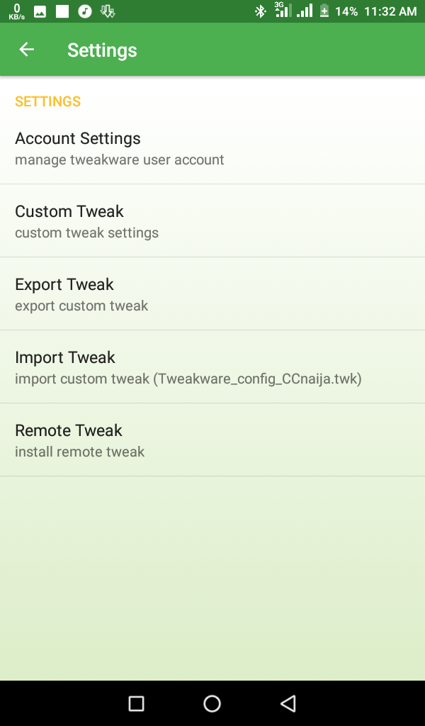 tweakware config file image