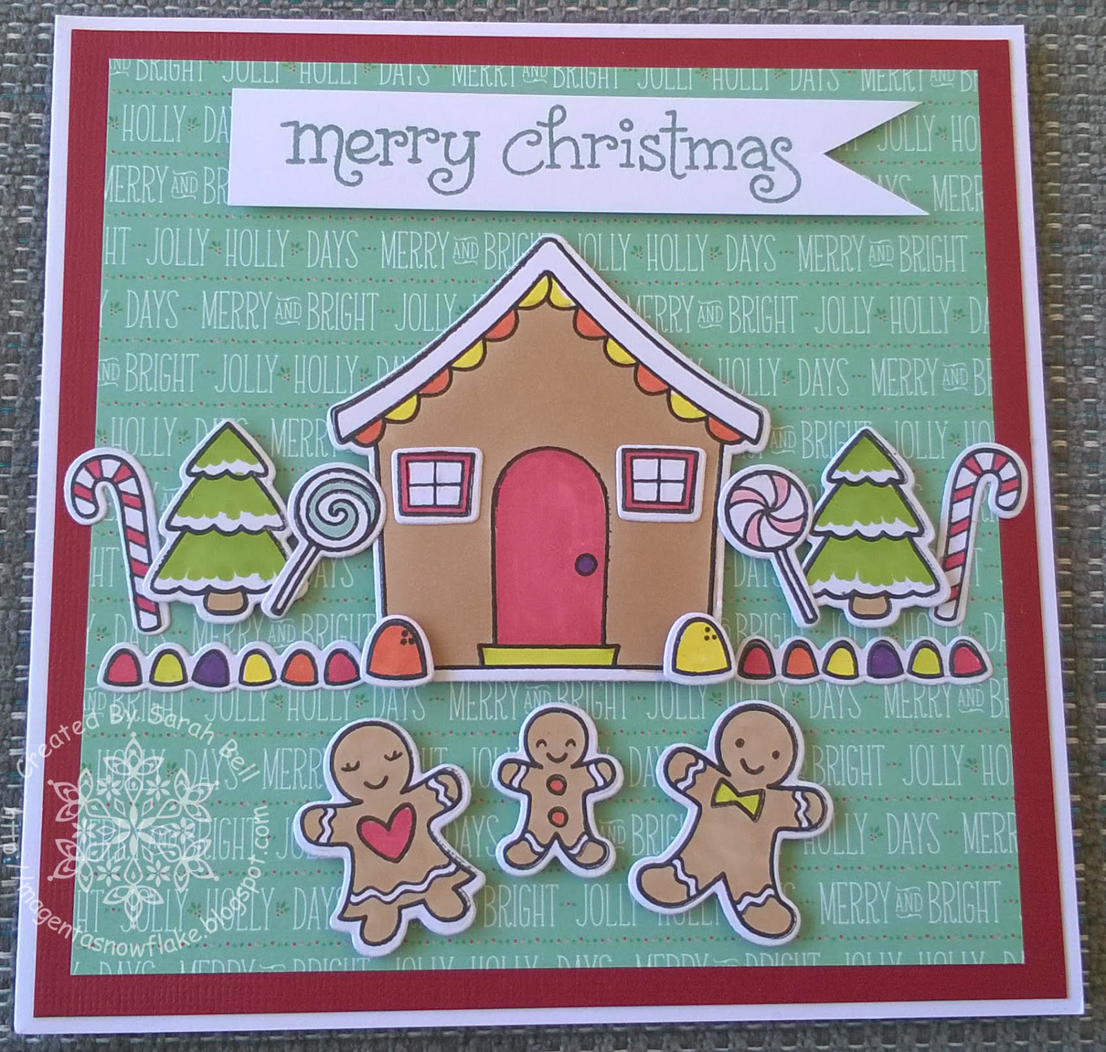 Gingerbread House Christmas Card 