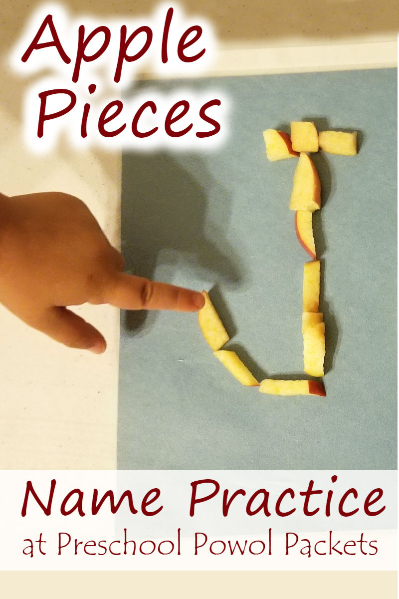 Apple Piece Names Preschool Powol Packets