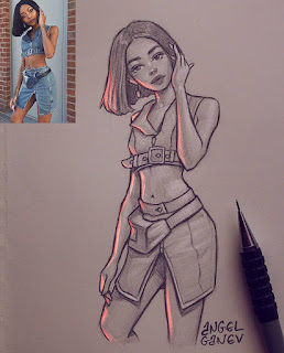drawings of girls 👉 beautiful drawings 2019