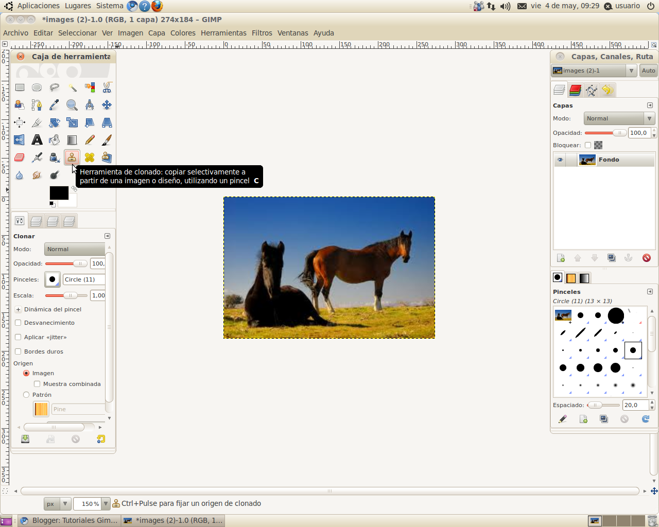 Como Clonar Una Imagen En Gimp