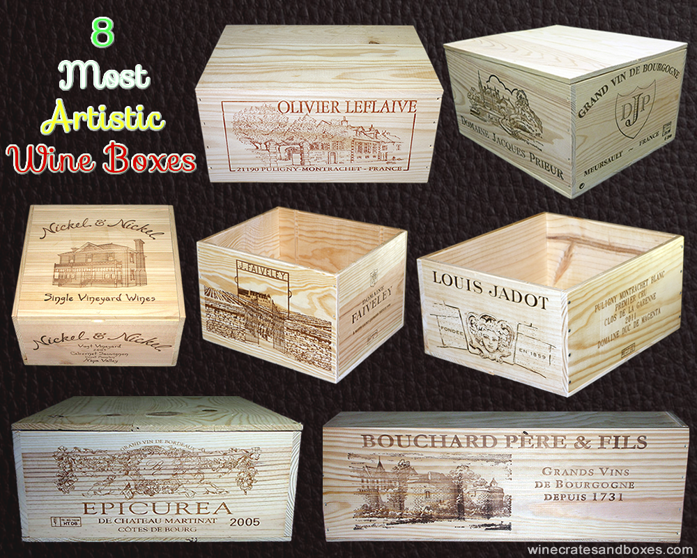 Wine Crates and Boxes 8 Most Artistic Wooden Wine Boxes