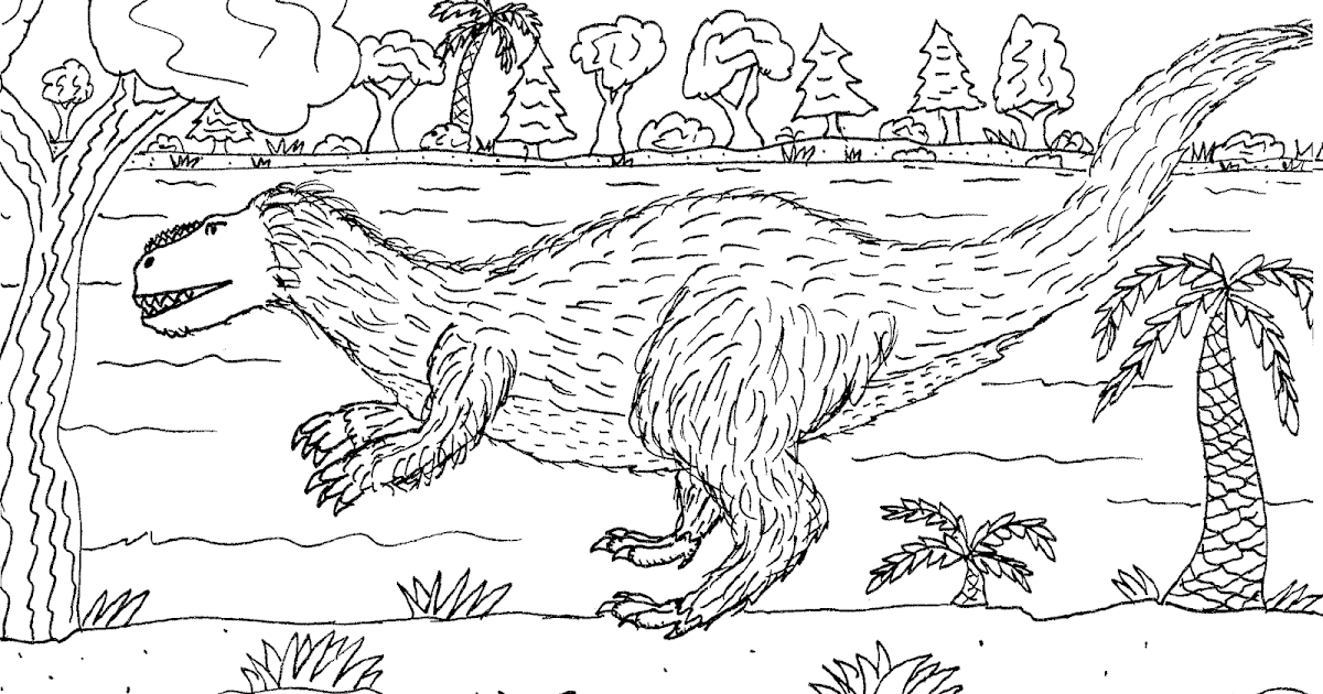 Robin's Great Coloring Pages: Yutyrannus & Other Feathered Dinosaurs
