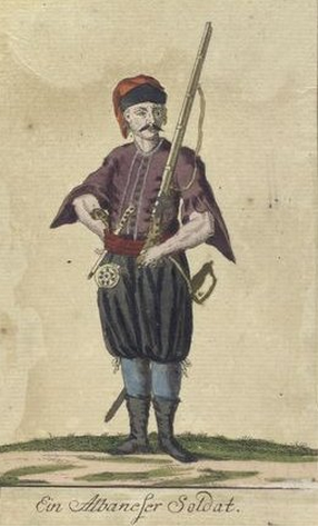 Ein Albaneser Soldat