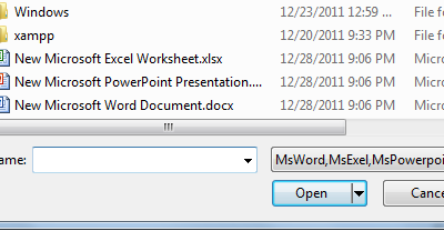 Filter OpenFileDialog And SaveFileDialog