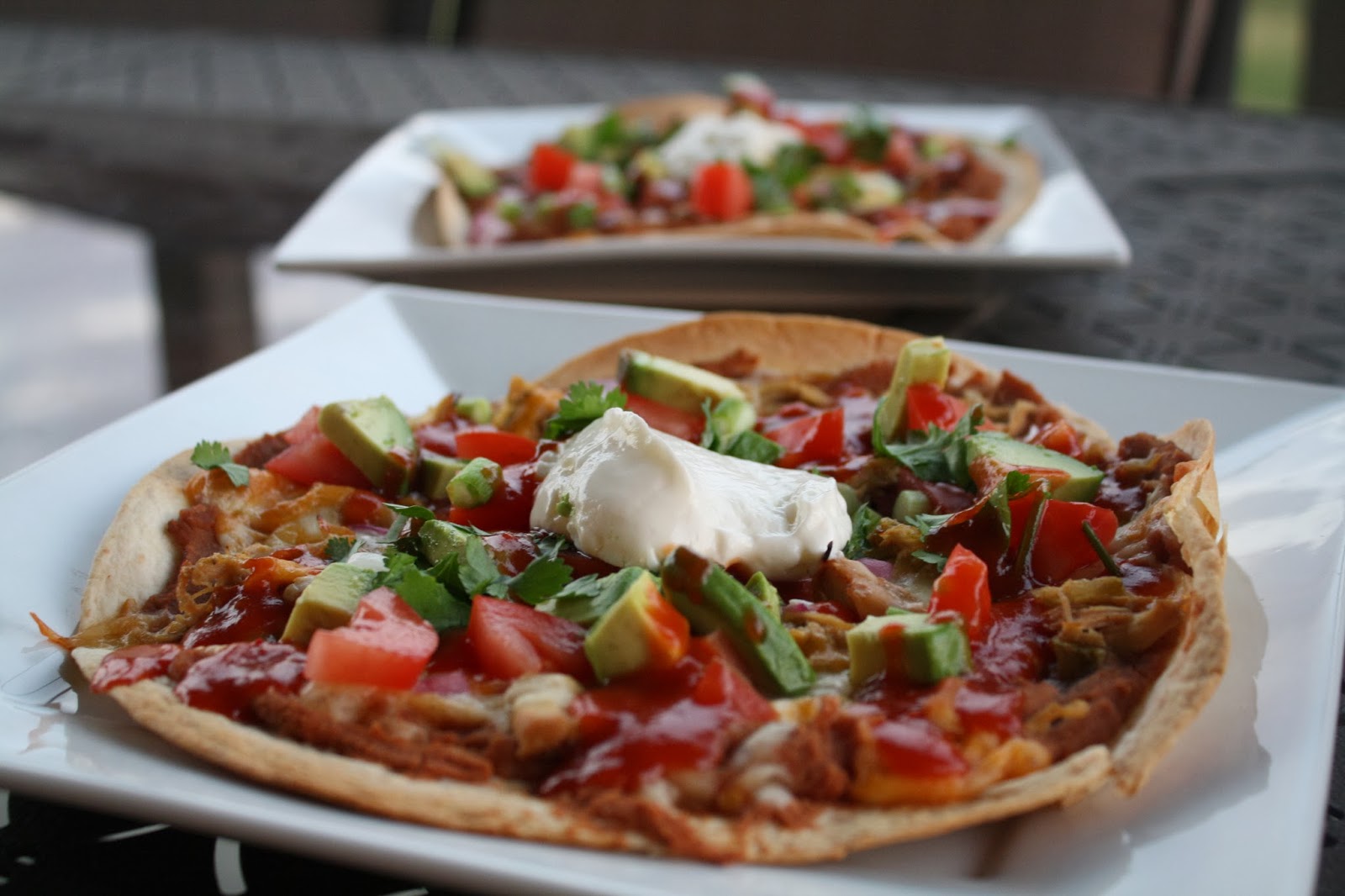 Jourdan Leigh in the kitchen Mexican Pizzas