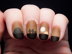 nail nails star tatooine sunset wars bali pink pretty designs chalkboard planet geeky starwars chalkboardnails artist think fan manicure spa
