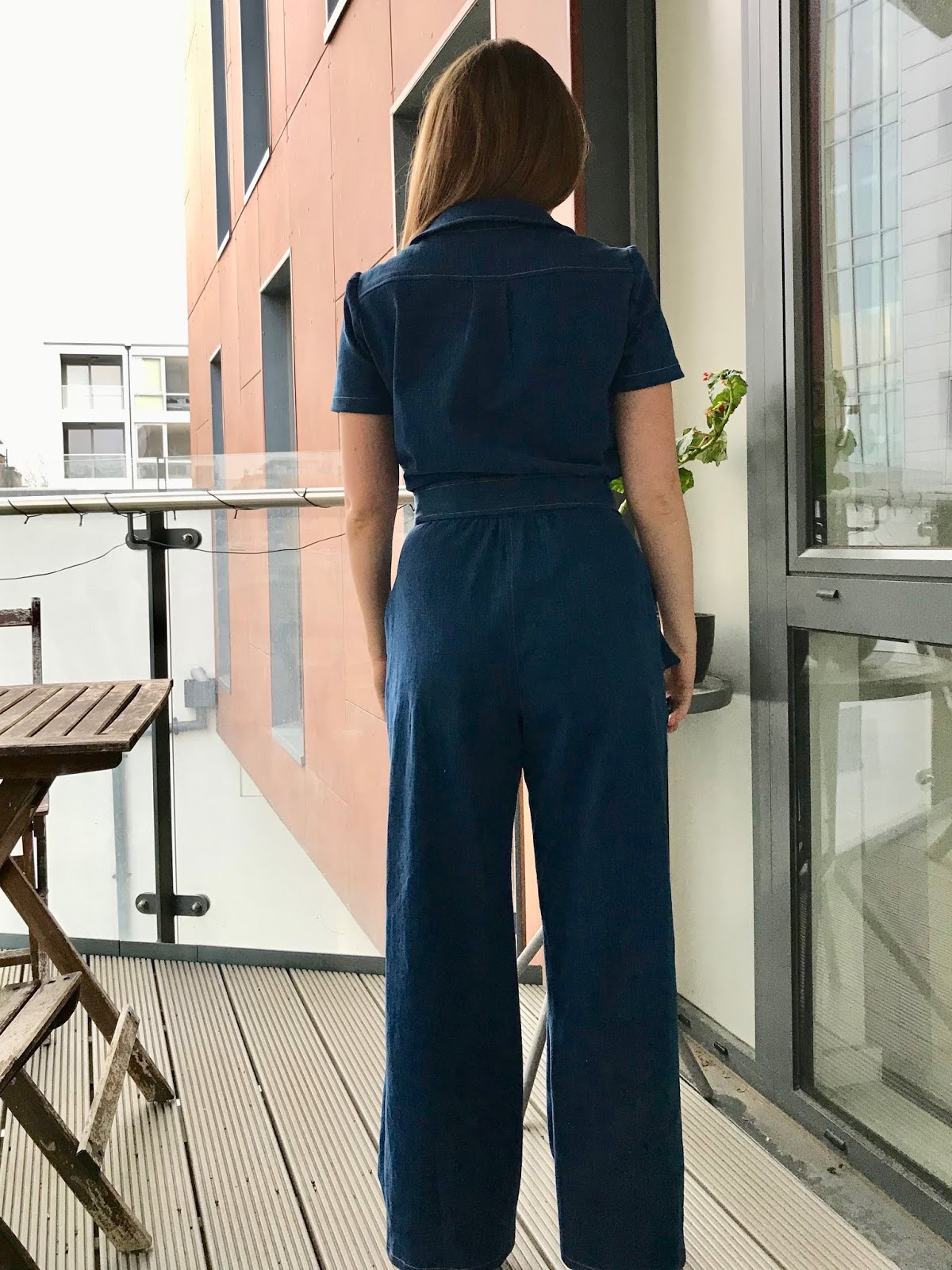 Diary of a Chain Stitcher Denim McCalls 7330 Jumpsuit