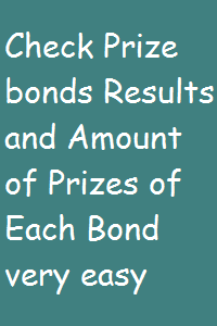 Check Prize bond Result that will announced by National Savings Ministry of Finance Government of Pakistan and amount of prizes http://bestislamicbooks.blogspot.com/