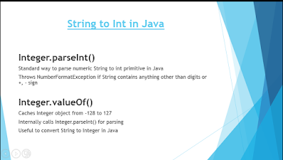 2 examples to parse String to Int in Java