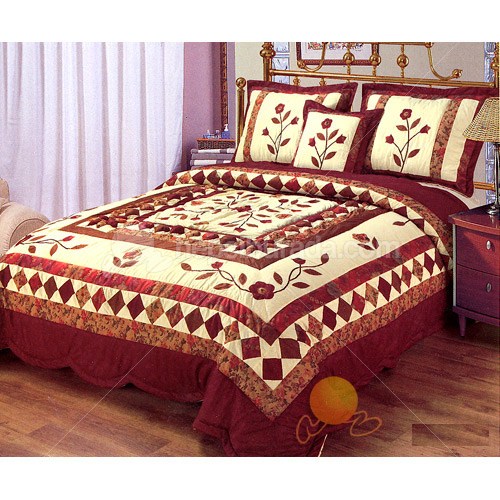 crochehand Kırkyama yatak örtüsü modelleri