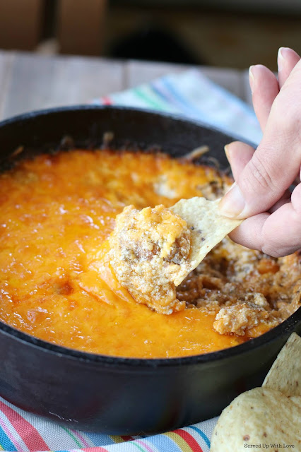 Cheesy Taco Dip recipe from Served Up With Love