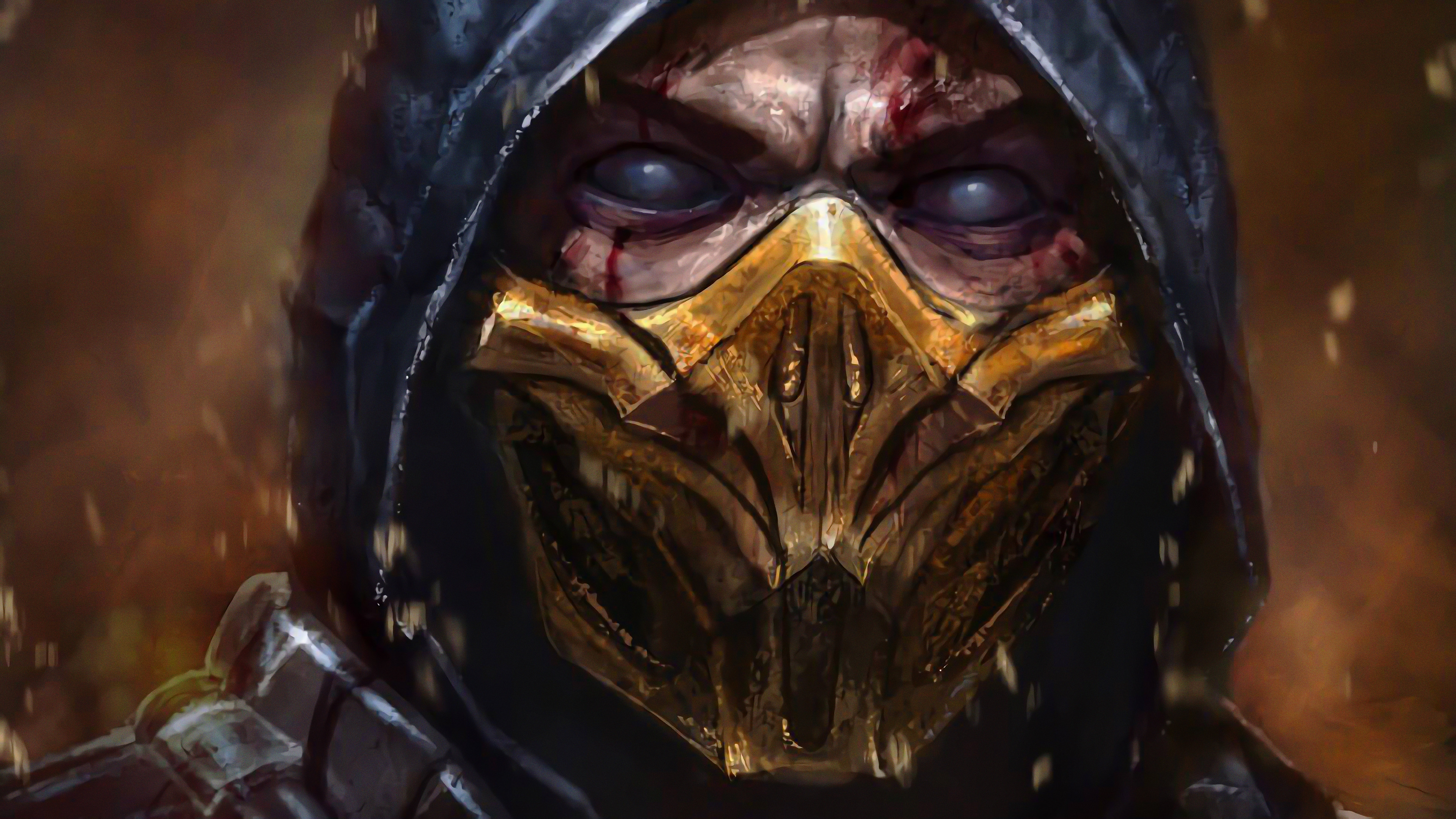 Mortal Kombat Scorpion Face Wallpaper