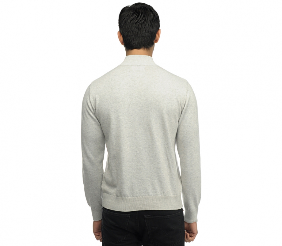 Mock Neck Sweater in Grey ~ Complete Variety of Mens Wear