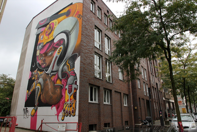 Street Art Mural By Danjer Mola For CityLeaks Urban Art Festival In Cologne, Germany. 2
