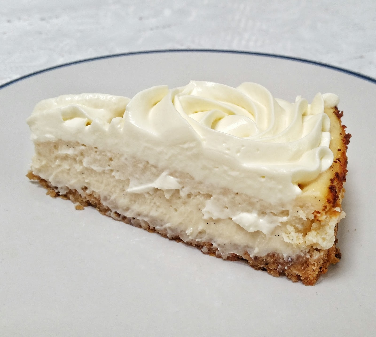 Baked Vanilla Cheesecake With Whipped Sour Cream Recipe