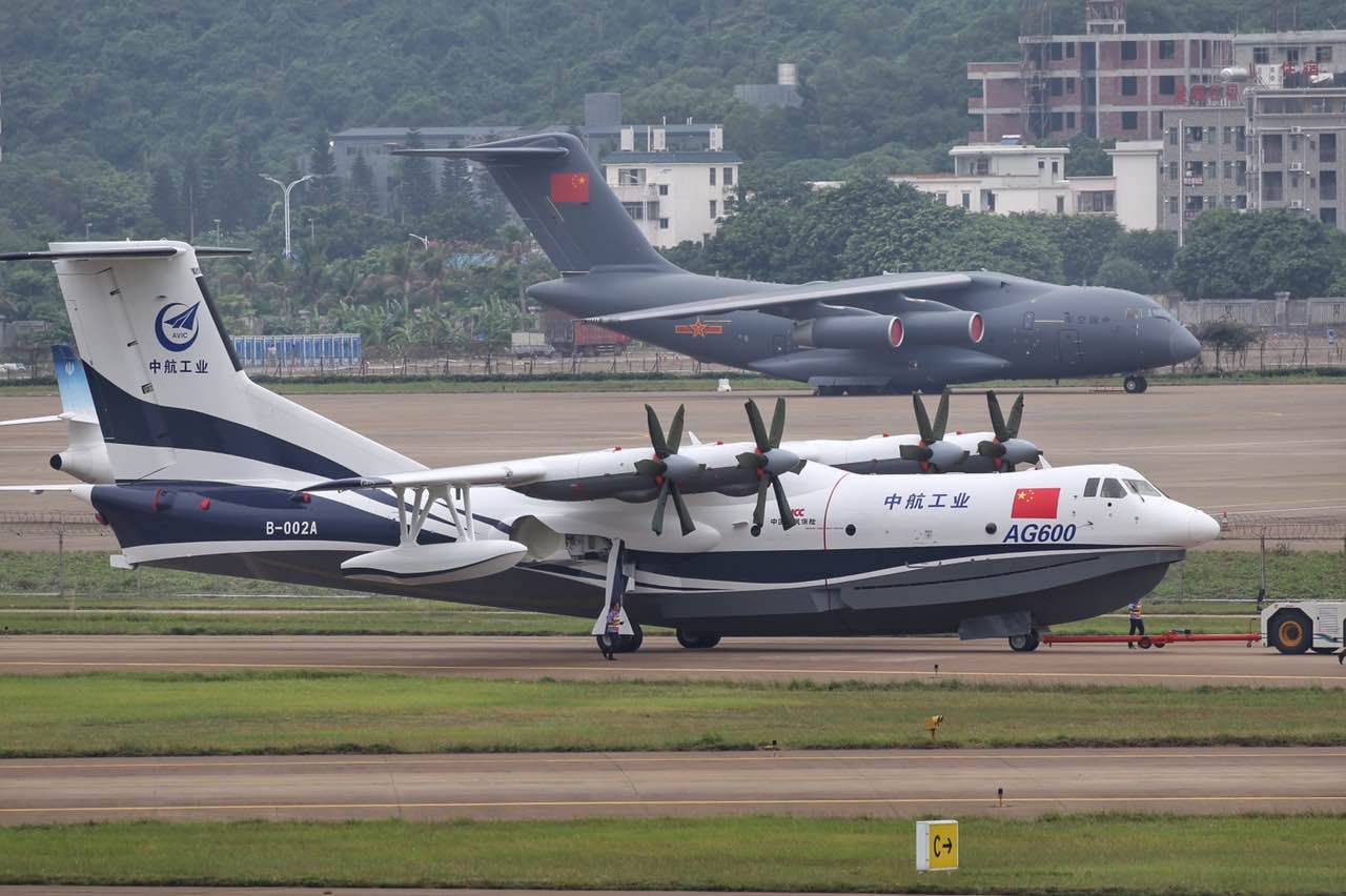 Chinese amphibious aircraft AG600 in Zhuhai Chinese amphibious aircraft AG600 in Zhuhai