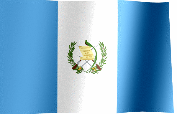 Waving Flag of Guatemala (Animated Gif)
