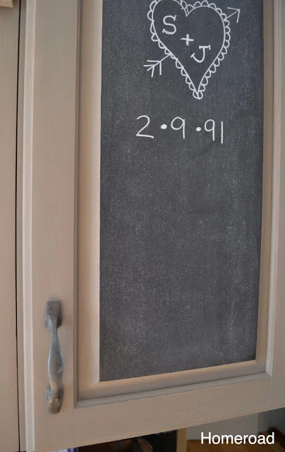 Chalkboard cabinet